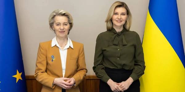 They talked about the problem of children-orphans. Olena Zelenska met with Ursula von der Leyen in Kyiv