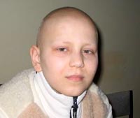 The photo made famous Andrey from Zaporozhye. This boy is a cancer survivor