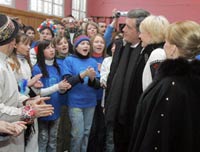 Президент на Ивано-Франковщине посетил лагерь-акцию «Зимняя сказка»