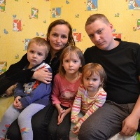 Многодетная семья Кузьминых – переселенцы из Луганской области