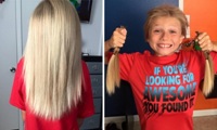 Мальчик 2 года терпел издевательства, чтобы пожертвовать волосы для больных раком