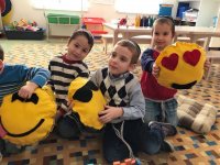Dix Hills Teens Make Emoji Pillows For Orphans In Ukraine