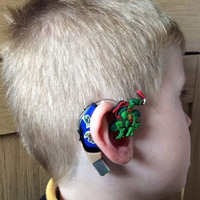 Mom turns her son's hearing aids into superheroes so he would feel cool wearing them